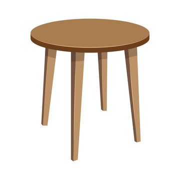 wooden chair isolated illustration
