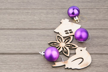 Christmas wooden decoration