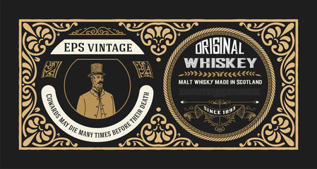 Whiskey design for label and packaging