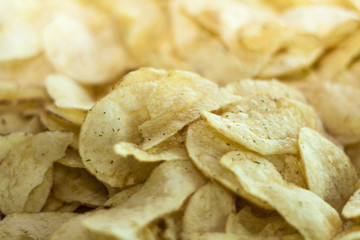 Lovely golden chips (or crisps)