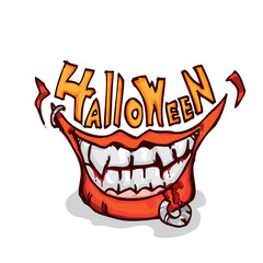 halloween mouth smile