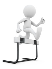 jumping over the barrier