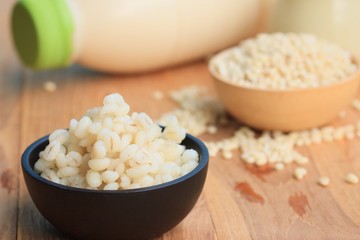 soymilk and barley seed