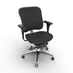 Conference chair isolated on white. 3D illustration