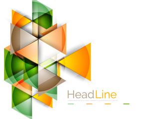 Triangle abstract background