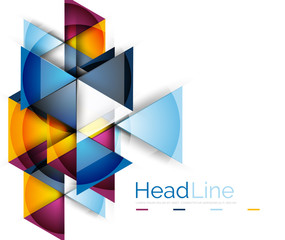 Fototapeta premium Triangle abstract background