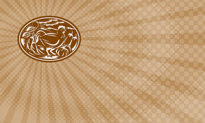 Hen & Chicken Free Range Farm Business Card