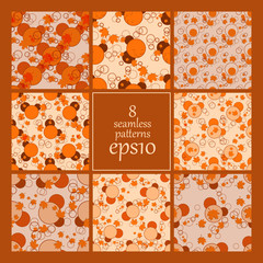 vector seamless patterns set