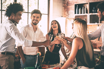 Meeting with old friends. 