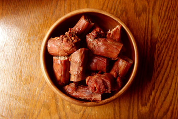 Spicy duck neck