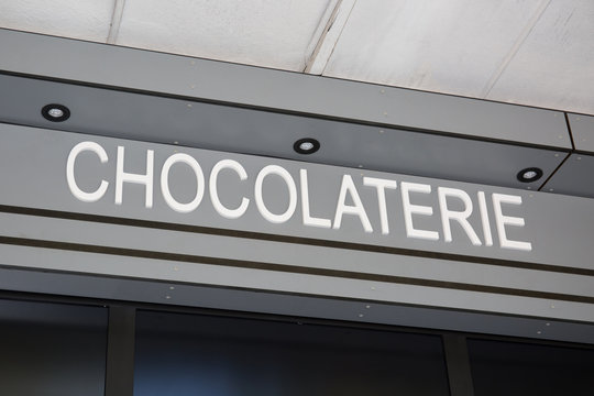 frontstore of an french chocolate shop