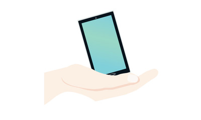 Mobile phone on hand