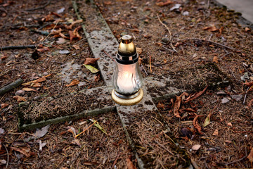 Obraz premium Cmentarz. Święto zmarłych