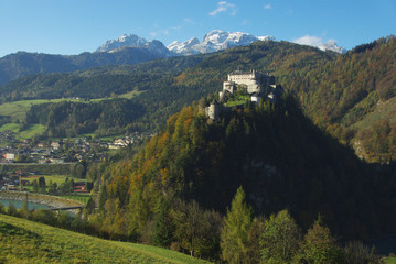 The Hochk&ouml;nig from Hohenwerfen, in the Salzachtal