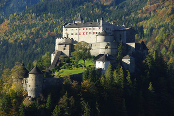 Fototapeta na wymiar Hohenwerfen, in the Salzachtal