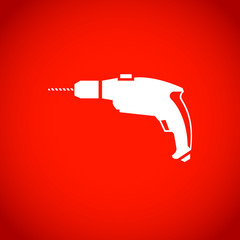 drill icon stock vector illustration flat design
