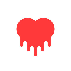 red bleeding heart icon