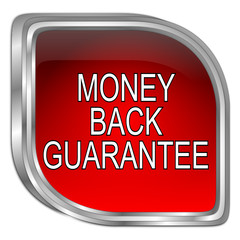 Money back Guarantee button - 3D illustration