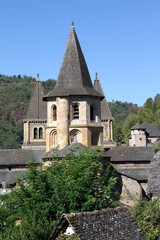 Fototapeta na wymiar Conques ,village classé en Aveyron