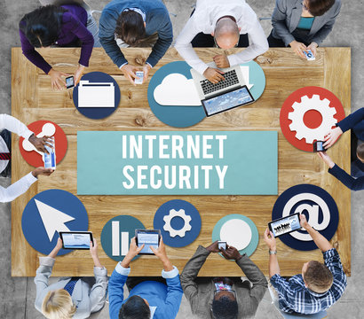 Internet Security Communication Technology Concept