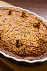 Tart with walnut