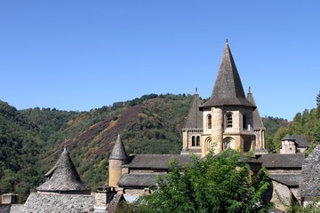 Conques ,village classé en Aveyron