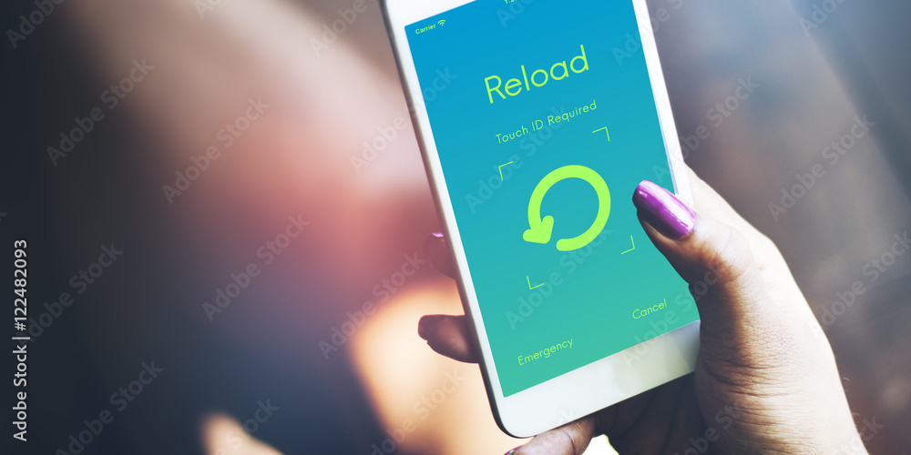 Poster reload update upgrade new version concept