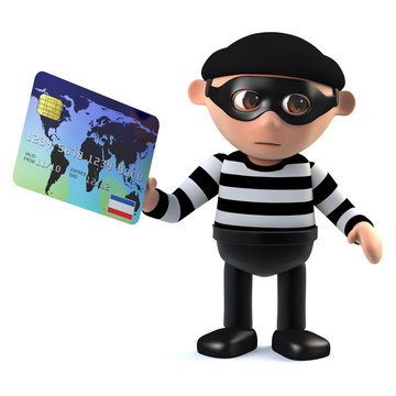 3d Burglar pays with a debit card