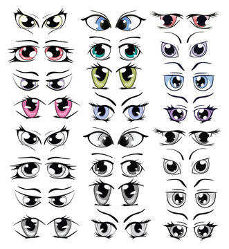 Complete Set of the Drawn Eyes for you Design