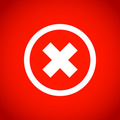 delete icon stock vector illustration flat design