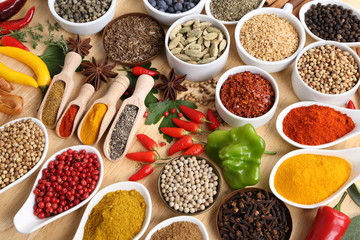 Spices and herbs.