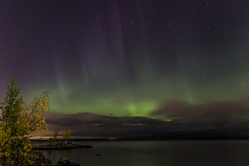 Aurora borealis in Tampere, Finland