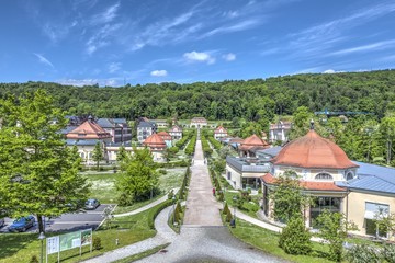 Blick auf das Staatsbad Bad Brückenau