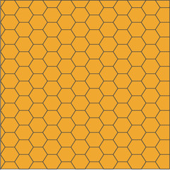 Vector illustration of seamless geometric pattern with honeycombs