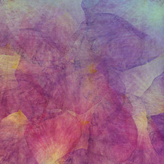 Floral art grunge batik background. Stylization pastel colors, watercolors.Vintage textured backdrop with pink, red, yellow gold blots. Pattern for scrapbook, cushion, plaid, cloth, shawl bandanna