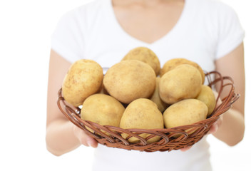 新鮮なジャガイモ