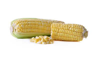 Corn isolated on a white background