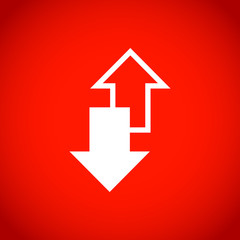 arrow icon stock vector illustration flat design