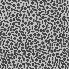 Geometric seamless pattern. The pattern with scattered figures in the minimalist style, trendy geometric elements. Vector illustration.