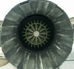 jet engine afterburner exhaust interior of russian aircraft mig 29