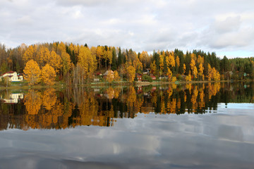 the fall lake boat