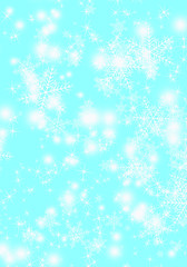 Naklejka na ściany i meble Christmas background with snowflakes. Abstract background