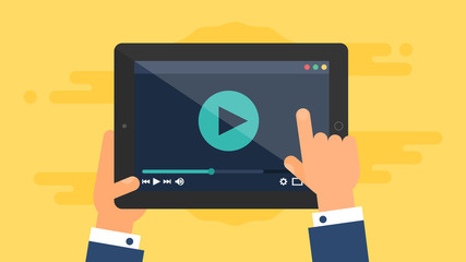 Web Template of Tablet Video Form