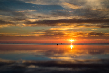 Obraz premium Sonnenuntergang an der Ostsee