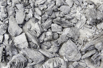 Remains burnt stones