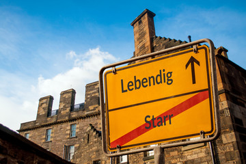 Obraz premium Schild 114 - Lebendig