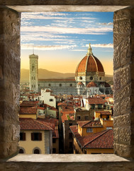 Fototapeta premium Florencja z okna