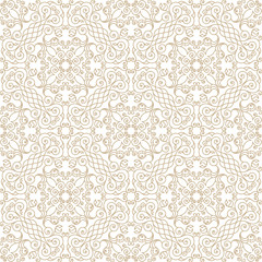 Vector seamless pattern with art ornament for design