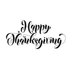 Happy Thanksgiving lettering greeting card