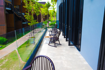 View of sitting area on the terrace